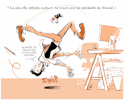 calendrier BD bande dessinée ADAGP 2025 octobre protection sociale retraire assurance maladie IRCEC RAAP auteur autrice professionnel