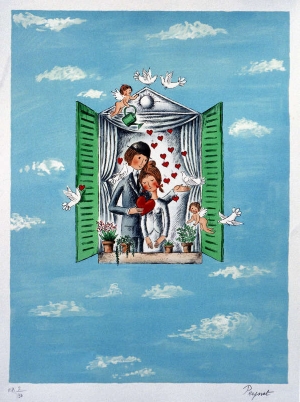 Raymond Peynet amour amoureux ADAGP Images banque 2024